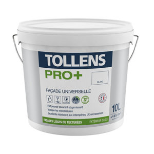 Peinture façade blanc mat Tollens Pro 10L