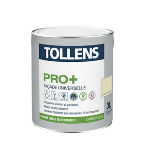 Peinture façade ton pierre mat Tollens Pro 3L