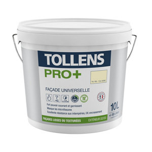 Peinture façade ton pierre mat Tollens Pro 10L