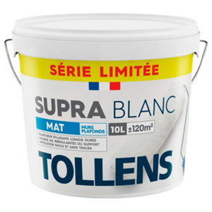 Peinture murs et plafond "SUPRA BLANC" 10L mat