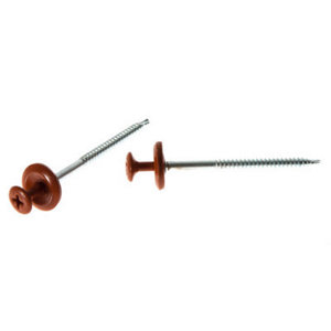 Lot de 100 vis diamètre 3,9 mm longueur 60 mm tête rouge