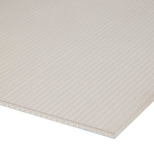 Plaque polycarbonate transparente 3 x 1 m x Ep. 16 mm