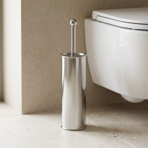 Pot à balai WC chromé H 37,5 cm x Ø 8,8 cm