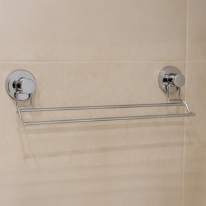 Porte serviette 2 barres chromé ventouses