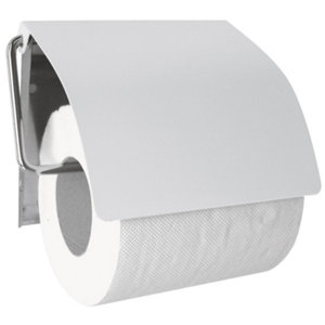 Dérouleur WC "Alto" blanc - P. 1,8 cm x l. 13,5 cm x H. 11,5, cm