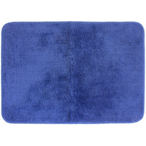 Tapis de bain "Smooth" bleu marine - 50 X 70 cm