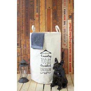 Panier à linge 48 L "Tomorrow" Ecru