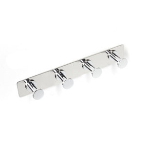 Patère à fixer "Kaly" chromé - 4 têtes