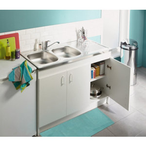 Meuble sous-évier 3 portes- l. 120 cm