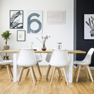 Lame PVC clipsable "Angora Fauve"  l. 21 x L. 123 cm x Ép. 4 mm