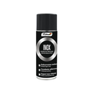 Peinture aérosol finition INOX gris moyen 400 ml anticorrosion renforcée