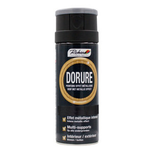 Aerosol 400 ml Dorure noire métal