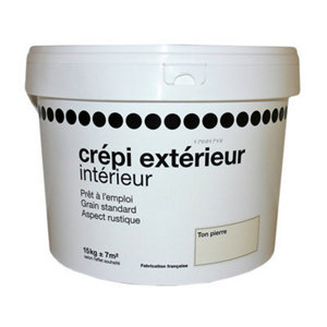 Crépi extérieur/intérieur ton pierre 15 kg