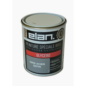 Peinture extérieur bois satin 0,75 L gris acier