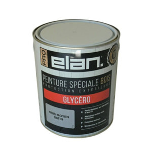 Peinture extérieur bois satin 2,5 L gris moyen