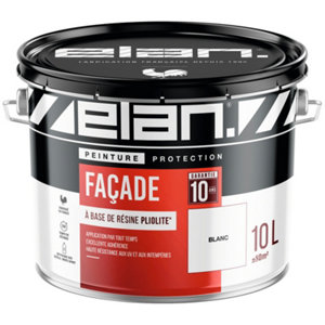 Peinture extérieure façade mat pliolite 10 L blanc
