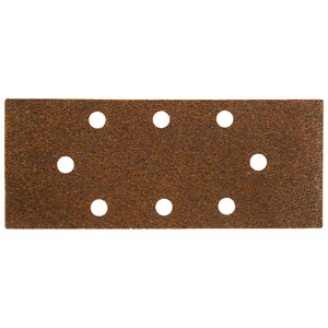 10 feuilles abrasives perforées grain 50 83x250 mm