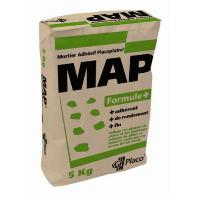 Mortier adhésif MAP® Formule + 5 kg Placo® - vue 1