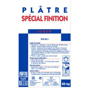 Plâtre spécial finition Joker - sac de 25 kg