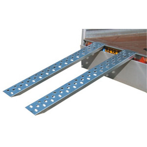 Lot de 2 rampes de montée universelles pour remorque -  Long. 1,5 m x Larg. 20 cm