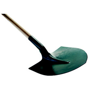 Pelle ronde avec manche en bois 27 cm