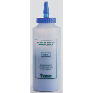 Poudre à tracer bleue pour travaux de chantier 200 g