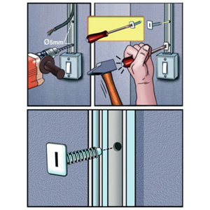 Sachet de 20 chevilles pour moulure FIXELEC