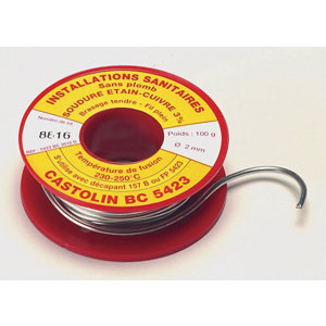 Fil plein BC 5423 pour réaliser les installations sanitaires Ø 2 mm 100 gr