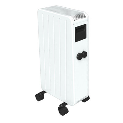 Radiateur À Inertie Sèche Céramique Mobile Carrera 1500 W Blanc 67x33x31 Cm