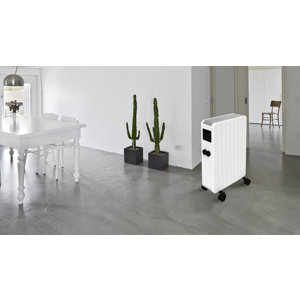 Radiateur à inertie sèche céramique mobile CARRERA 2000 W blanc 67x43x31 cm