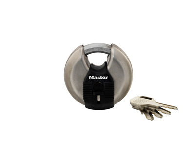 Master Lock Cadenas Disque Excell Acier inox 70 mm M40EURD - vue 3