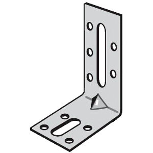 Équerre de fixation 80x55x30 mm Ep. 2,5 mm