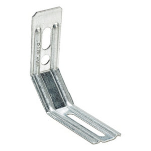 Équerre nervurée à pan coupé - 85 mm