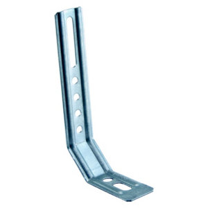 Équerre nervurée à pan coupé - 145x80x30 Ép. 1,5 mm