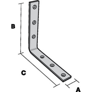 Équerre de renfort 18x120x120 mm Ep. 4 mm