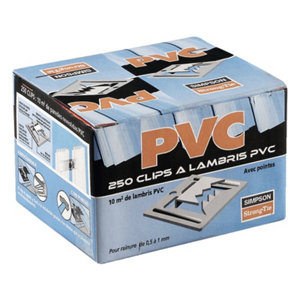 250 clips + 250 clous pour lambris PVC