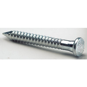 100 pointes crantées annelées électrozinguées - 4 x 50 mm