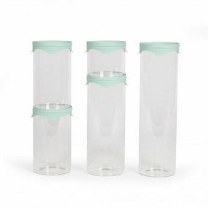 5 bocaux de conservation hermétiques en verre 450 ml à 2 L