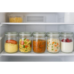 5 bocaux de conservation hermétiques en verre 750 ml
