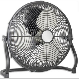 Ventilateur brasseur d'air 50W noir 40x19x39 cm 3 vitesses silencieux