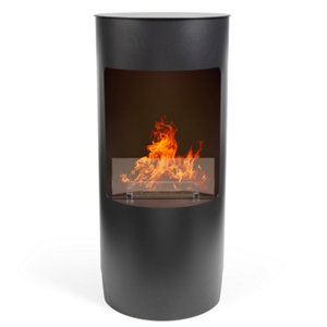 Poêle bio ethanol 1,2 L - L. 44 x P. 44 x H. 95 cm