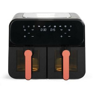 Airfryer 2 cuves 9L LIVOO X 2400W avec écran tactile numérique