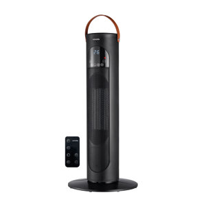 Colonne de chauffage oscillante avec télécommande 2000 W noir