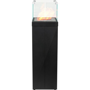 Poêle à éthanol en acier revêtu 1,8L sans fumée, brûleur amovible