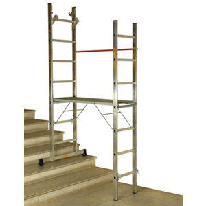 Echafaudage multifonction aluminium 5 en 1 charge maxi 150 kg - H. 3,10 m