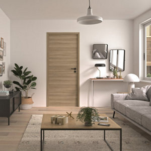 Bloc-porte ouverture réversible BARDADE2 chêne miel 73x204 cm