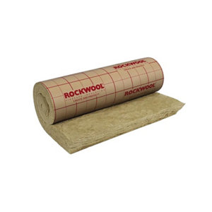 Laine de roche kraft 100mm - 5m x 1,2m - Rouleau - Rockwool