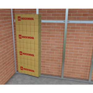 8 panneaux de laine de roche avec kraft en 1,35 x 0,6 m - Ép. 100 mm