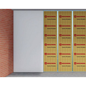 Lot de 3 panneaux de laine de roche "Rockplus" Premium