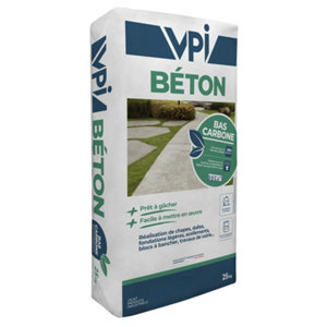 Béton bas carbone pour scellement et petites réparations - sac de 25 kg